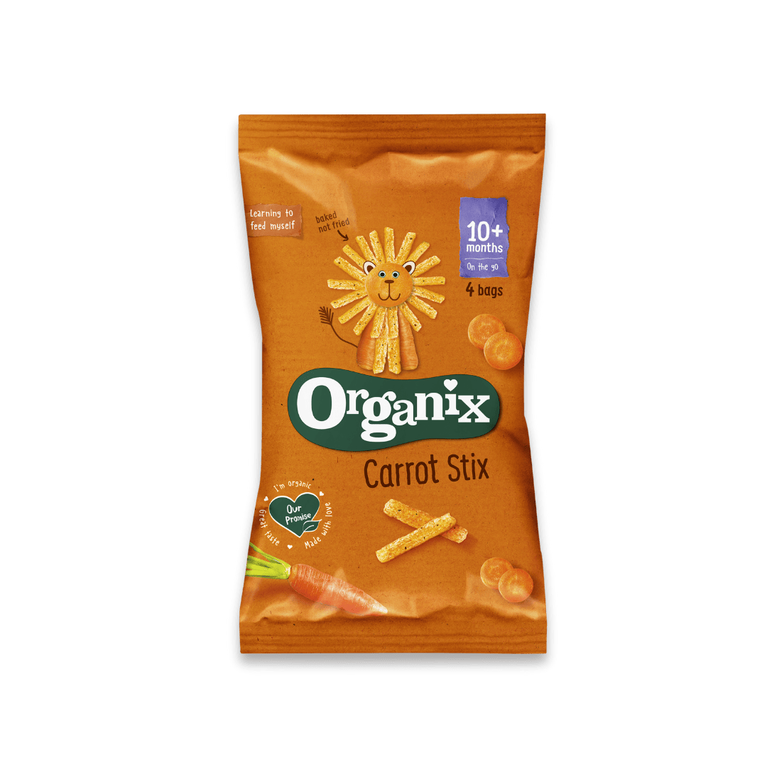 Organix wortel knabbels 6+M | Carrot Stix | Biologische Baby